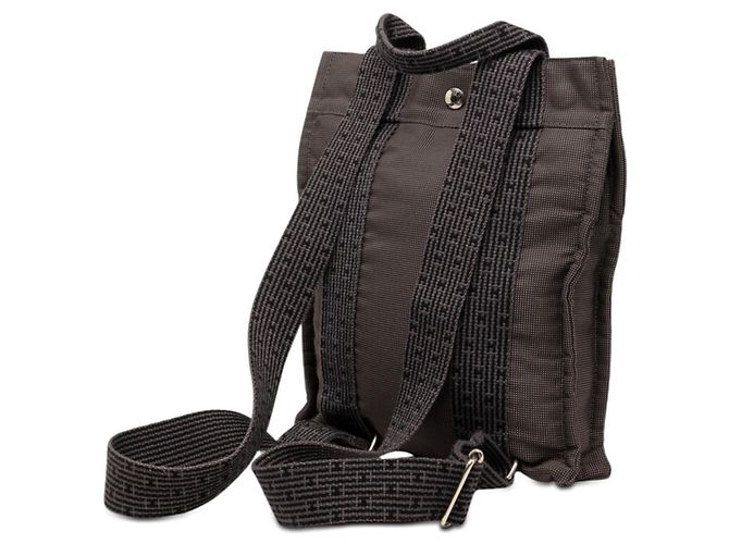 Hermès Zaino Hermes Herline Ad PM Marrone Nero - vista 2