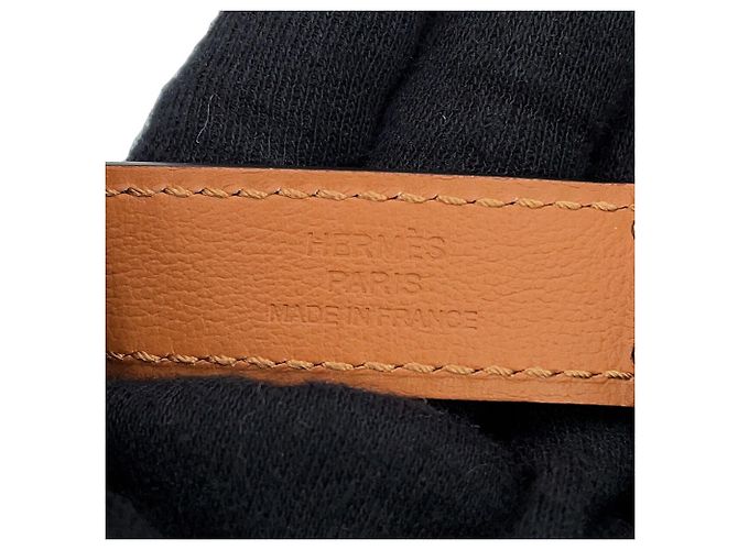 Hermès Hermes Kelly Gürtel aus goldenem Epsom-Leder Braun - Ansicht 10
