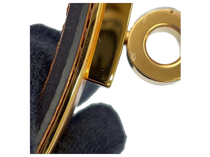 Hermès Hermes Kelly Gürtel aus goldenem Epsom-Leder Braun - Ansicht 9