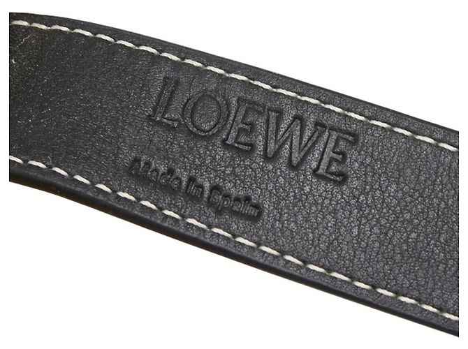 Borsa cesta in pelle nera Loewe Nero - vista 10
