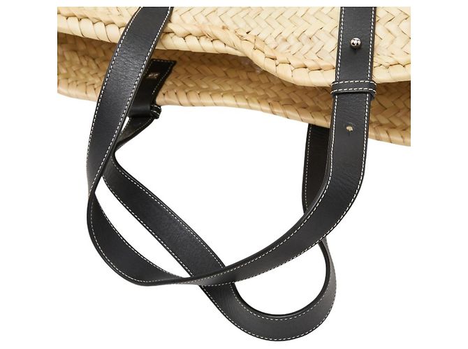 Borsa cesta in pelle nera Loewe Nero - vista 8