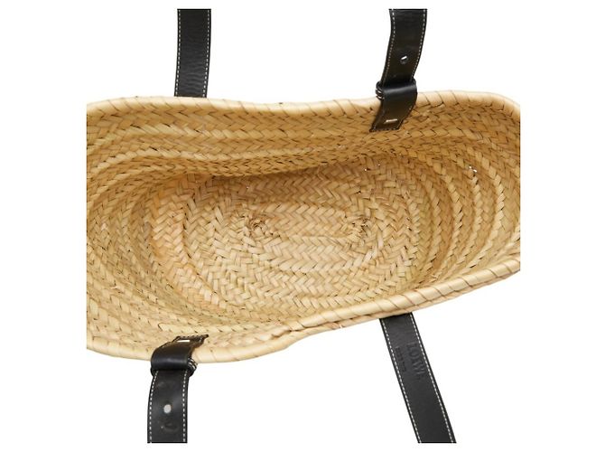 Borsa cesta in pelle nera Loewe Nero - vista 9