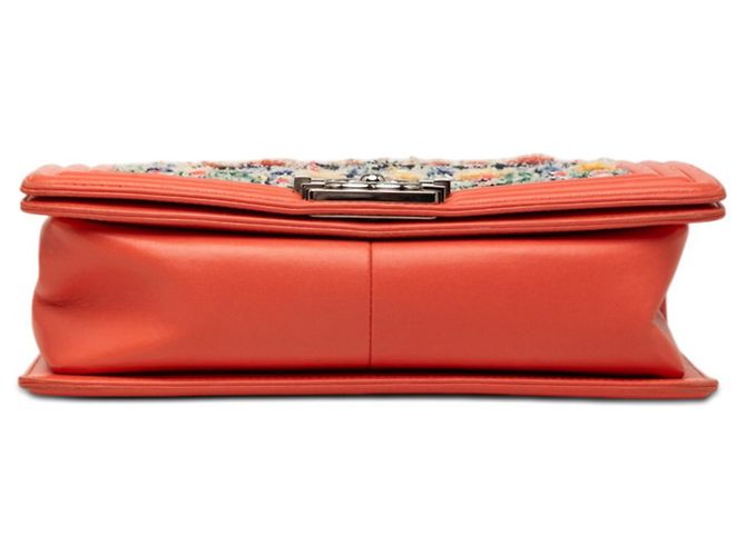 Borsa a Spalla Chanel Boy Chain Multicolore Arancione - vista 3