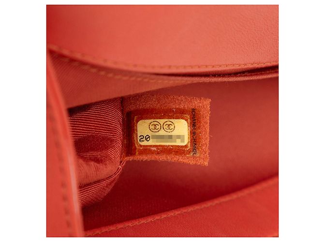Borsa a Spalla Chanel Boy Chain Multicolore Arancione - vista 6