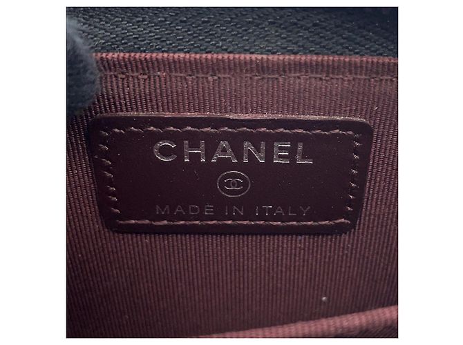 Timeless Monedero de piel de becerro granulado negro Chanel - vista 10