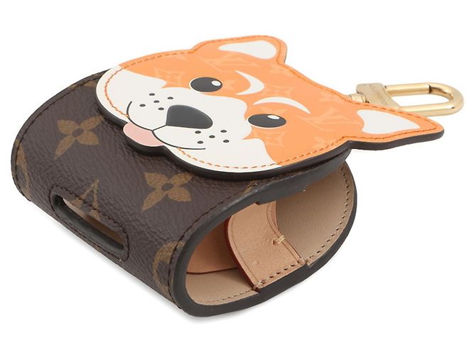 Charm per borsa Louis Vuitton Monogram Dog Marrone Bianco Multicolore - vista 2