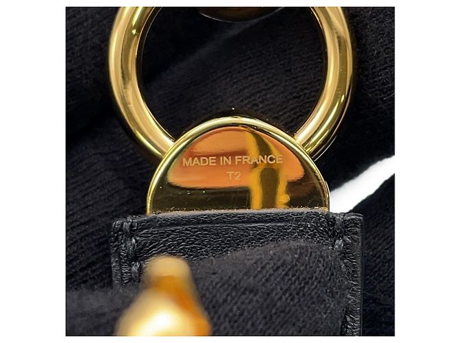 Pulsera charm de cuero Swift negro Hermès - vista 10