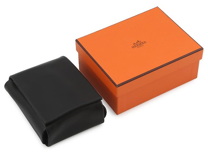 Pulsera charm de cuero Swift negro Hermès - vista 12