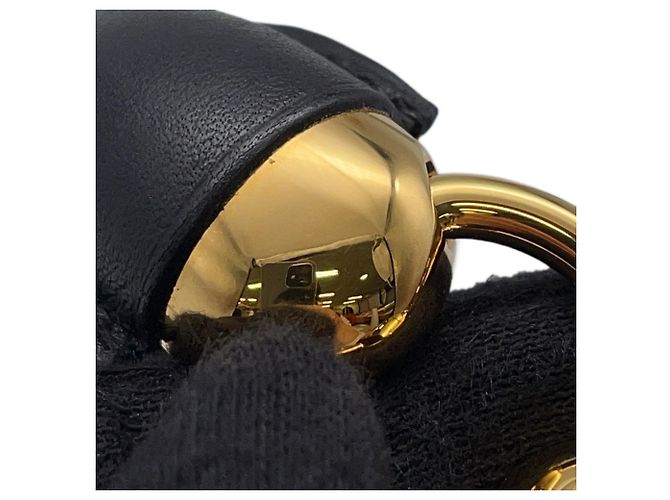 Pulsera charm de cuero Swift negro Hermès - vista 8
