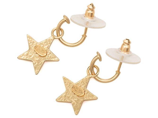 Chanel Coco Mark Star Ohrringe Pink Beige Golden - Ansicht 2