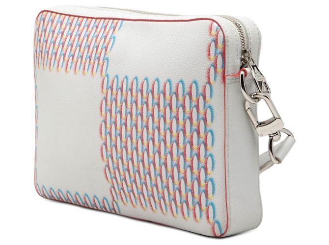 Borsa a tracolla Louis Vuitton Damier Giant Spray Trio Bianco Multicolore - vista 2