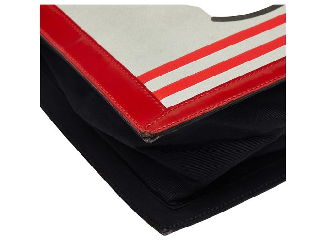 Borsa Tote Chanel Coco Mademoiselle Nero Bianco Rosso - vista 5