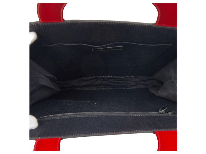 Borsa Tote Chanel Coco Mademoiselle Nero Bianco Rosso - vista 8
