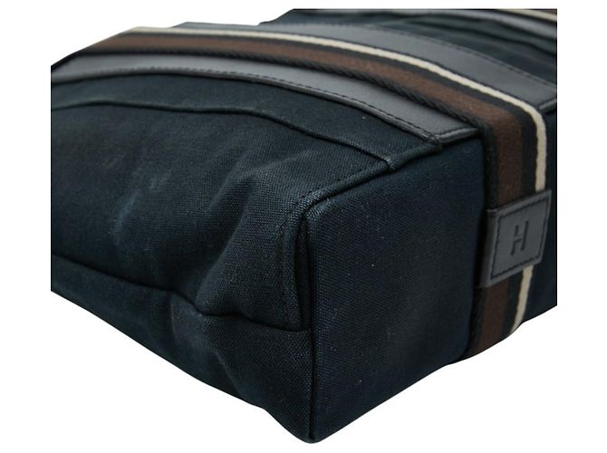 Hermès Borsa Tote Hermes Troca Horizontal MM Marrone Nero - vista 5