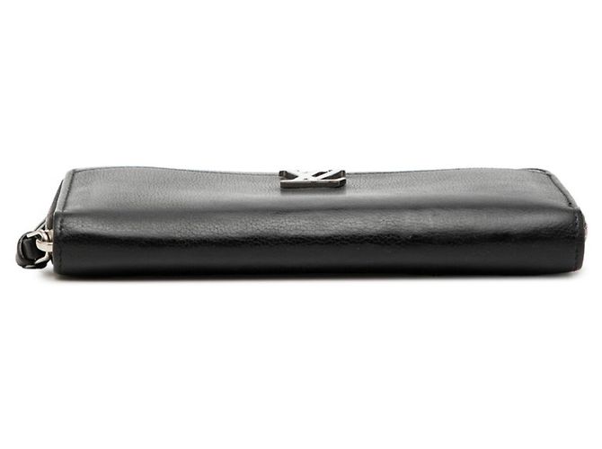 Cartera larga Louis Vuitton Zippy Lockme Round Zipper Negro - vista 3