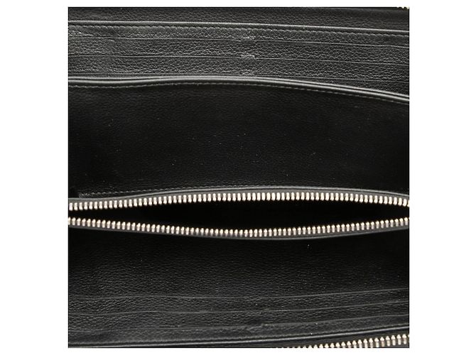 Cartera larga Louis Vuitton Zippy Lockme Round Zipper Negro - vista 4