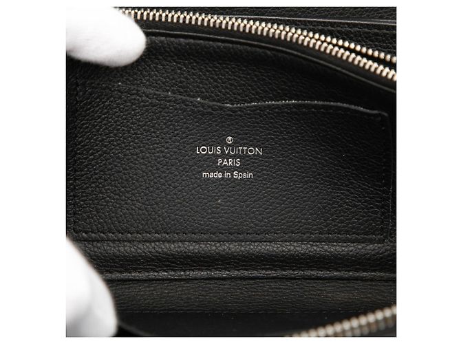 Cartera larga Louis Vuitton Zippy Lockme Round Zipper Negro - vista 5
