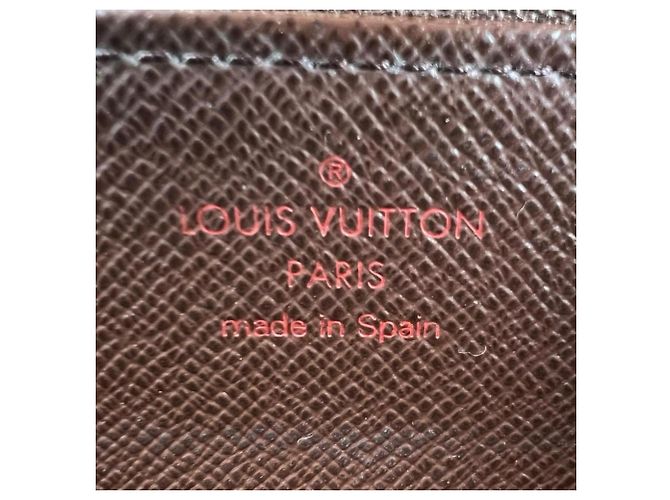 Louis Vuitton Zippy Wallet aus braunem Damier Canvas - Ansicht 12