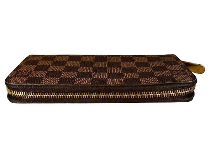 Louis Vuitton Zippy Wallet aus braunem Damier Canvas - Ansicht 3