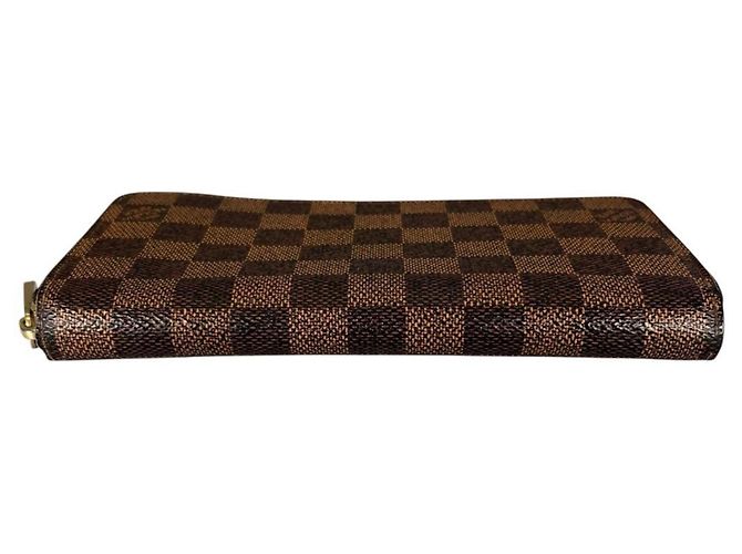 Louis Vuitton Zippy Wallet aus braunem Damier Canvas - Ansicht 4