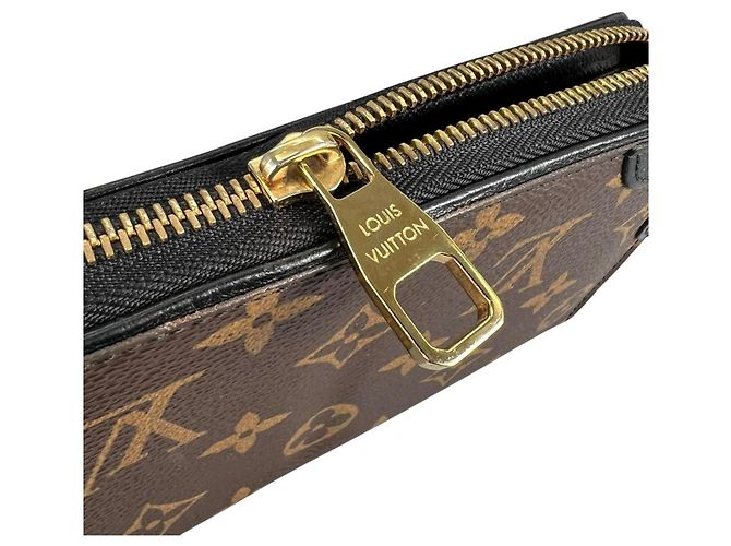 Louis Vuitton Zippy Wallet aus Monogram Canvas Braun Schwarz - Ansicht 11