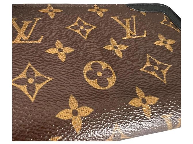 Louis Vuitton Zippy Wallet aus Monogram Canvas Braun Schwarz - Ansicht 13