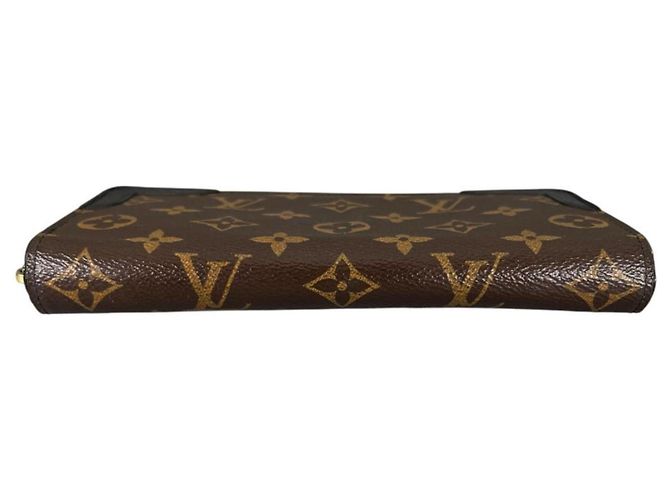 Louis Vuitton Zippy Wallet aus Monogram Canvas Braun Schwarz - Ansicht 4
