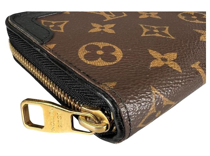 Louis Vuitton Zippy Wallet aus Monogram Canvas Braun Schwarz - Ansicht 6
