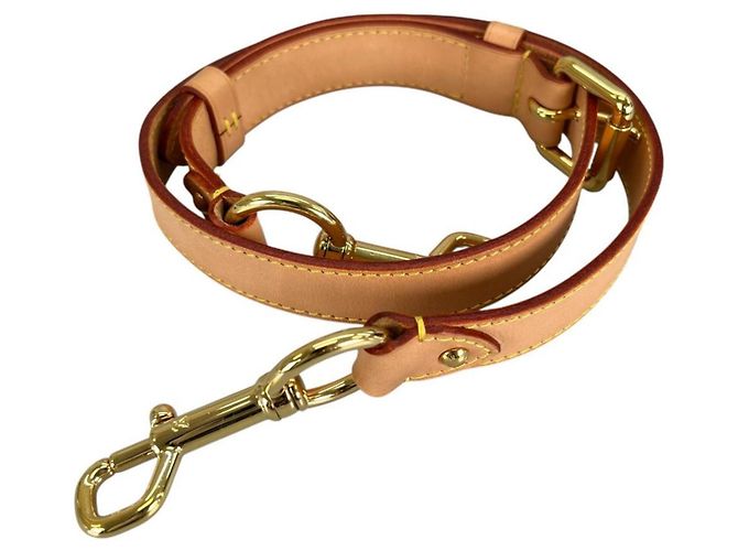 Tracolla in pelle beige Louis Vuitton - vista 2