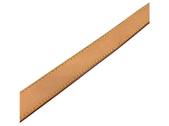 Tracolla in pelle beige Louis Vuitton - vista 3