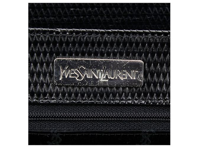 Borsa a una spalla con rilievo Saint Laurent Nero - vista 11