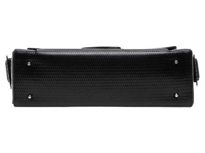 Borsa a una spalla con rilievo Saint Laurent Nero - vista 3