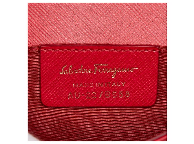 Borsa a mano Salvatore Ferragamo in pelle rossa Rosso - vista 10