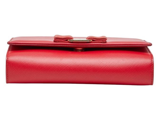 Borsa a mano Salvatore Ferragamo in pelle rossa Rosso - vista 3