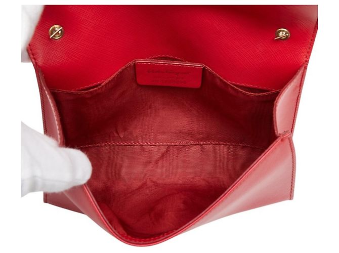Borsa a mano Salvatore Ferragamo in pelle rossa Rosso - vista 9