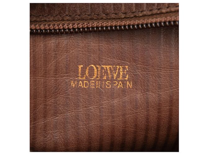 Borsa a tracolla LOEWE in velluto a coste marrone Anagram - vista 5