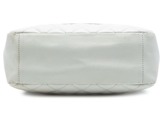 Chanel White Caviar Petite Shopping Tote Weiß - Ansicht 3