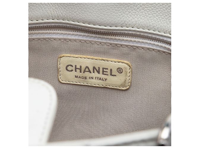 Chanel White Caviar Petite Shopping Tote Weiß - Ansicht 5