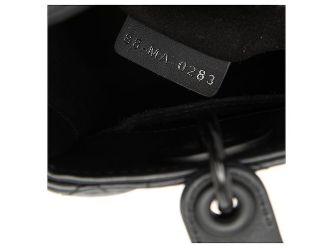 Dior Nero Small Ultra Matte Pelle di vitello Cannage My ABCDior Lady Dior - vista 6