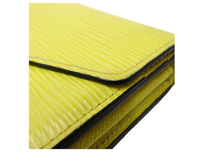 Cartera larga Sarah en piel Epi amarillo Louis Vuitton - vista 12