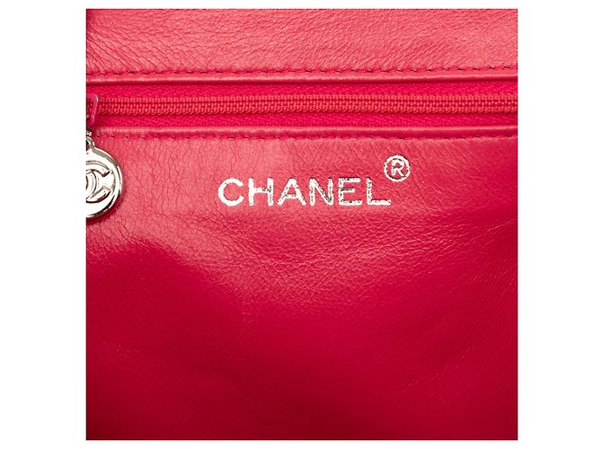 Borsa Chanel Pink CC Quilted Suede Kiss Lock Rosa - vista 5