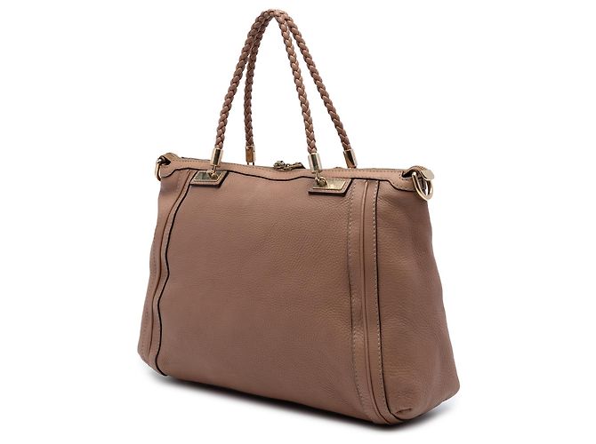 Bamboo Borsa Tote Convertible Bella in pelle di vitello marrone Gucci Marrone chiaro - vista 2