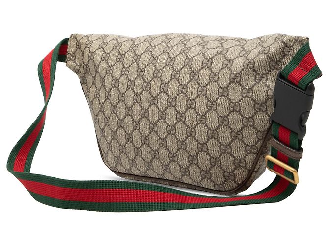 Borsa a tracolla Gucci Beige GG Supreme Courrier - vista 2