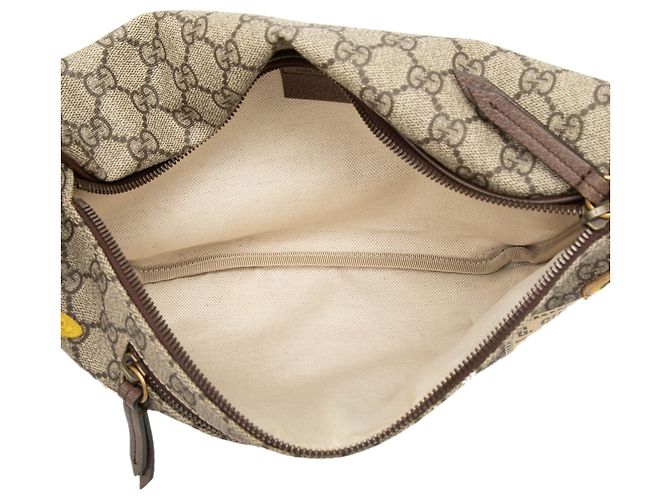 Borsa a tracolla Gucci Beige GG Supreme Courrier - vista 4