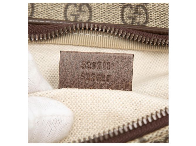 Borsa a tracolla Gucci Beige GG Supreme Courrier - vista 6