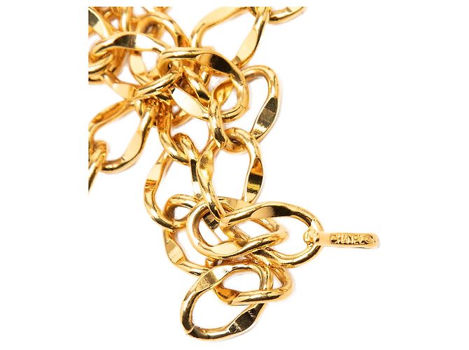 Chanel Gold Gold Plated CC Medallion Kettengürtel Golden - Ansicht 3