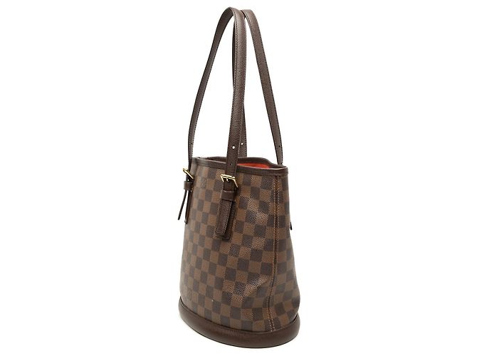 Louis Vuitton Marrón Damier Ebene Marais Castaño - vista 2
