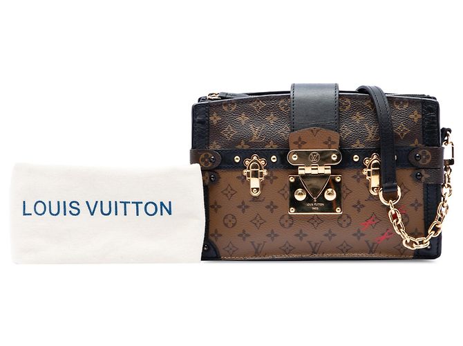 Clutch Louis Vuitton Brown Monogram Reverse Trunk Marrone - vista 7