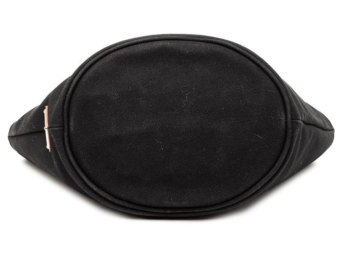Borsa satchel Prada in tela canapa nera con logo Nero - vista 3