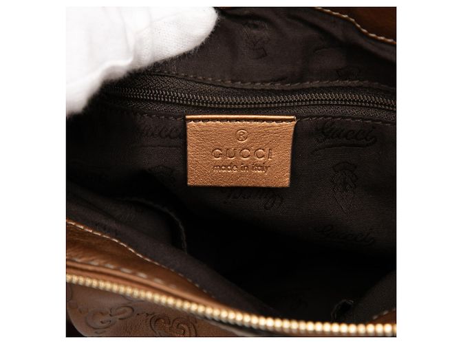 Borsa Gucci Marrone Guccissima Sukey Bronzo - vista 5
